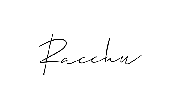 Make a beautiful signature design for name Racchu. Use this online signature maker to create a handwritten signature for free. Racchu signature style 2 images and pictures png