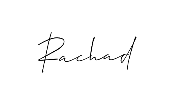 Also You can easily find your signature by using the search form. We will create Rachad name handwritten signature images for you free of cost using Allison_Script sign style. Rachad signature style 2 images and pictures png