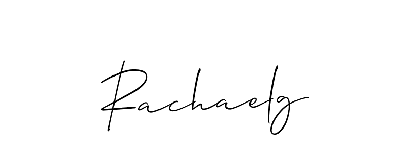Allison_Script is a professional signature style that is perfect for those who want to add a touch of class to their signature. It is also a great choice for those who want to make their signature more unique. Get Rachaelg name to fancy signature for free. Rachaelg signature style 2 images and pictures png