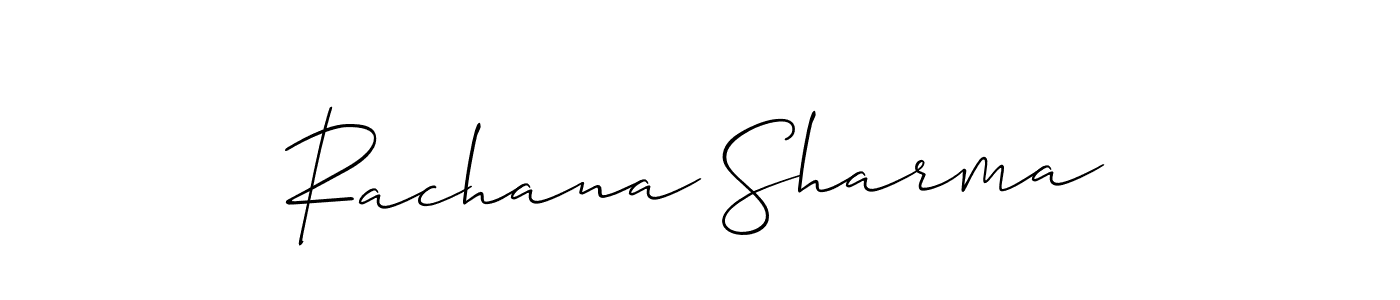 You can use this online signature creator to create a handwritten signature for the name Rachana Sharma. This is the best online autograph maker. Rachana Sharma signature style 2 images and pictures png