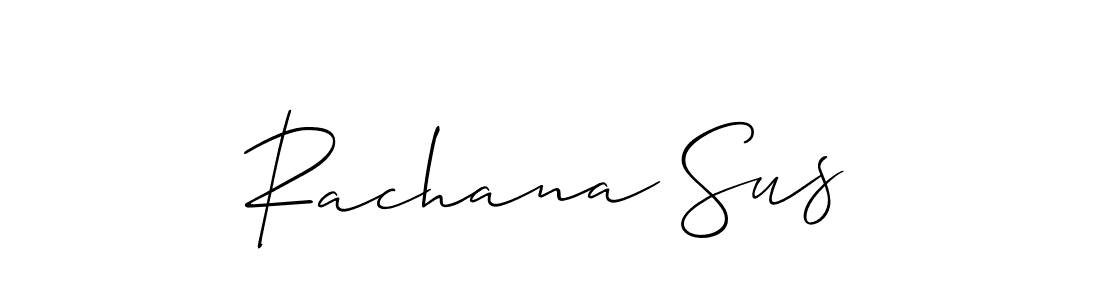 Allison_Script is a professional signature style that is perfect for those who want to add a touch of class to their signature. It is also a great choice for those who want to make their signature more unique. Get Rachana Sus name to fancy signature for free. Rachana Sus signature style 2 images and pictures png