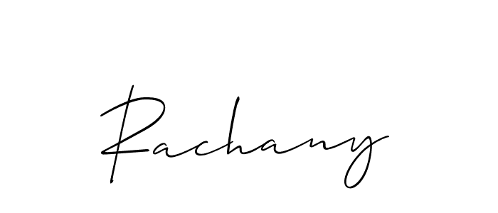 Make a short Rachany signature style. Manage your documents anywhere anytime using Allison_Script. Create and add eSignatures, submit forms, share and send files easily. Rachany signature style 2 images and pictures png