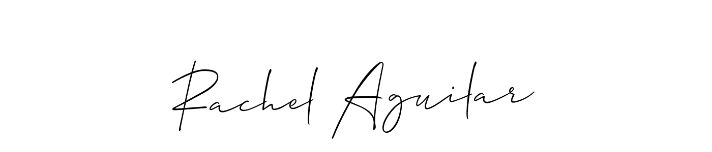 Once you've used our free online signature maker to create your best signature Allison_Script style, it's time to enjoy all of the benefits that Rachel Aguilar name signing documents. Rachel Aguilar signature style 2 images and pictures png