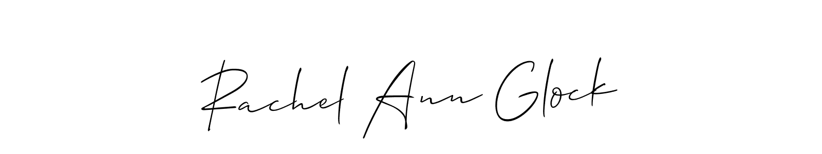 It looks lik you need a new signature style for name Rachel Ann Glock. Design unique handwritten (Allison_Script) signature with our free signature maker in just a few clicks. Rachel Ann Glock signature style 2 images and pictures png