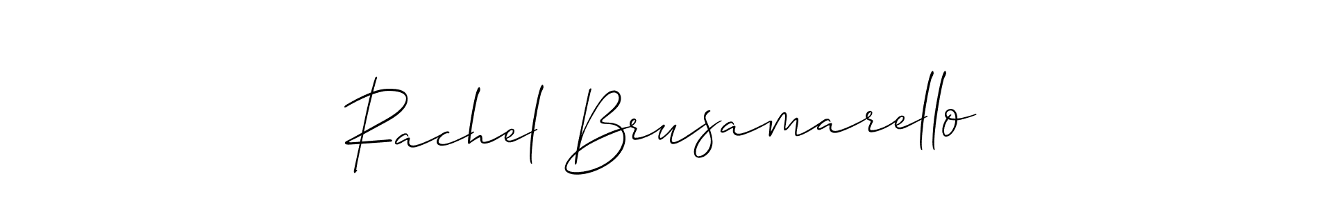 You can use this online signature creator to create a handwritten signature for the name Rachel Brusamarello. This is the best online autograph maker. Rachel Brusamarello signature style 2 images and pictures png