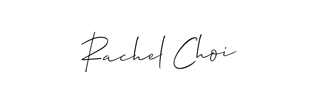 Use a signature maker to create a handwritten signature online. With this signature software, you can design (Allison_Script) your own signature for name Rachel Choi. Rachel Choi signature style 2 images and pictures png