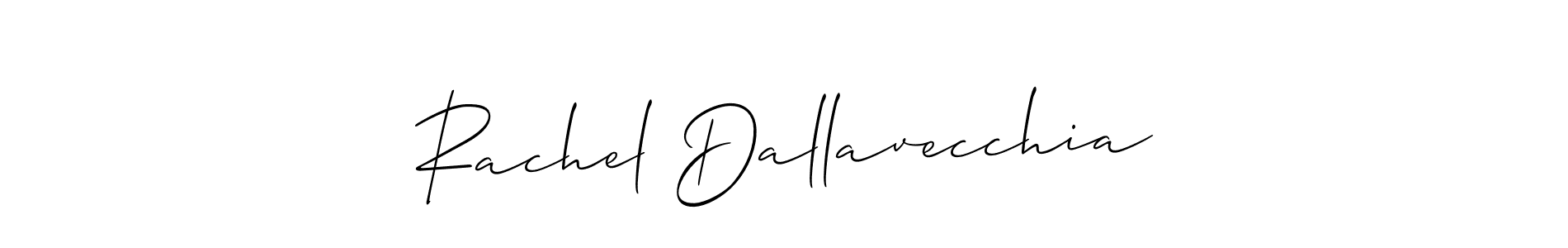 Design your own signature with our free online signature maker. With this signature software, you can create a handwritten (Allison_Script) signature for name Rachel Dallavecchia. Rachel Dallavecchia signature style 2 images and pictures png