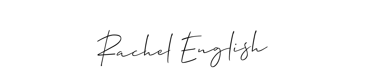 Also You can easily find your signature by using the search form. We will create Rachel English name handwritten signature images for you free of cost using Allison_Script sign style. Rachel English signature style 2 images and pictures png