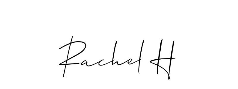 Allison_Script is a professional signature style that is perfect for those who want to add a touch of class to their signature. It is also a great choice for those who want to make their signature more unique. Get Rachel H name to fancy signature for free. Rachel H signature style 2 images and pictures png