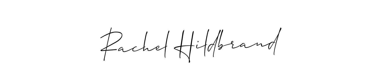 Also You can easily find your signature by using the search form. We will create Rachel Hildbrand name handwritten signature images for you free of cost using Allison_Script sign style. Rachel Hildbrand signature style 2 images and pictures png