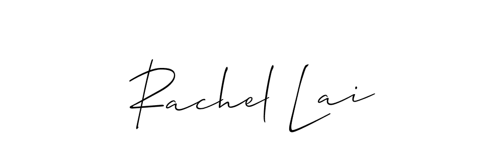 How to make Rachel Lai signature? Allison_Script is a professional autograph style. Create handwritten signature for Rachel Lai name. Rachel Lai signature style 2 images and pictures png