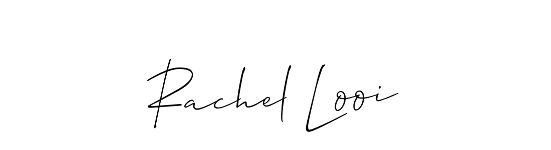 This is the best signature style for the Rachel Looi name. Also you like these signature font (Allison_Script). Mix name signature. Rachel Looi signature style 2 images and pictures png