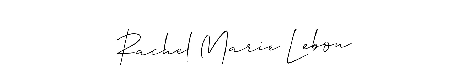 Use a signature maker to create a handwritten signature online. With this signature software, you can design (Allison_Script) your own signature for name Rachel Marie Lebon. Rachel Marie Lebon signature style 2 images and pictures png