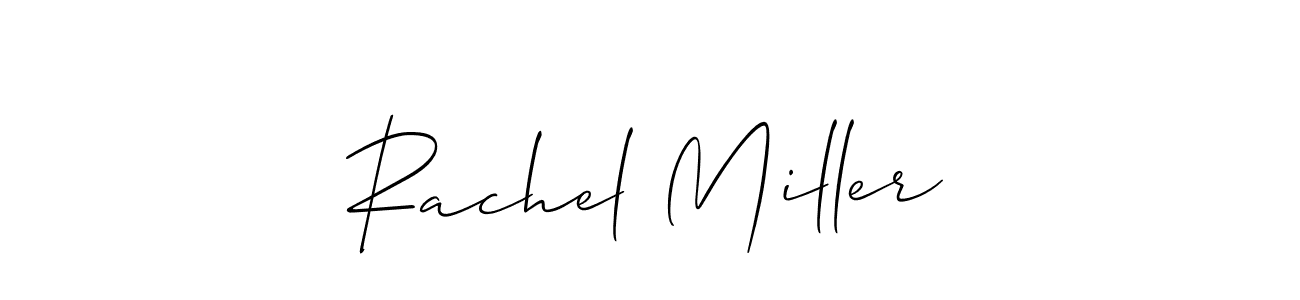 Make a short Rachel Miller signature style. Manage your documents anywhere anytime using Allison_Script. Create and add eSignatures, submit forms, share and send files easily. Rachel Miller signature style 2 images and pictures png