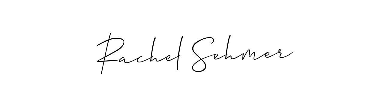Make a short Rachel Sehmer signature style. Manage your documents anywhere anytime using Allison_Script. Create and add eSignatures, submit forms, share and send files easily. Rachel Sehmer signature style 2 images and pictures png