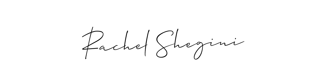 Best and Professional Signature Style for Rachel Shegini. Allison_Script Best Signature Style Collection. Rachel Shegini signature style 2 images and pictures png