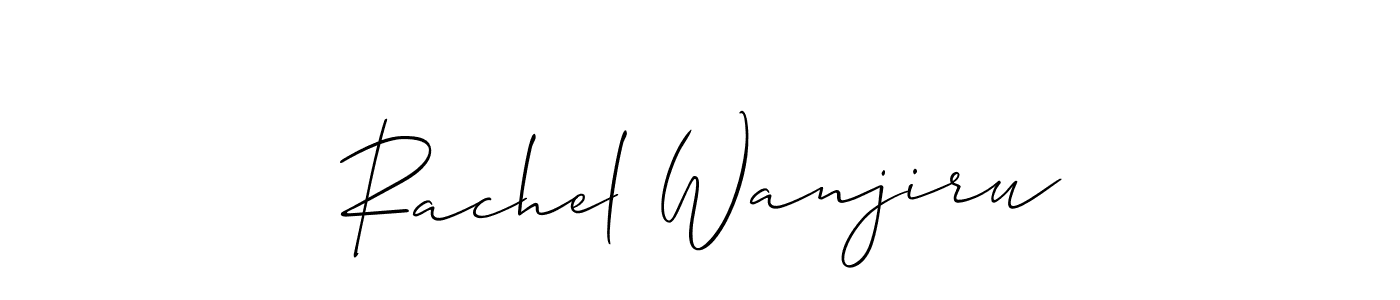 Use a signature maker to create a handwritten signature online. With this signature software, you can design (Allison_Script) your own signature for name Rachel Wanjiru. Rachel Wanjiru signature style 2 images and pictures png