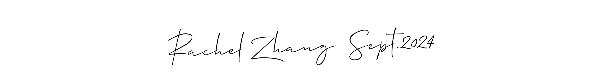 Check out images of Autograph of Rachel Zhang  Sept.2024 name. Actor Rachel Zhang  Sept.2024 Signature Style. Allison_Script is a professional sign style online. Rachel Zhang  Sept.2024 signature style 2 images and pictures png