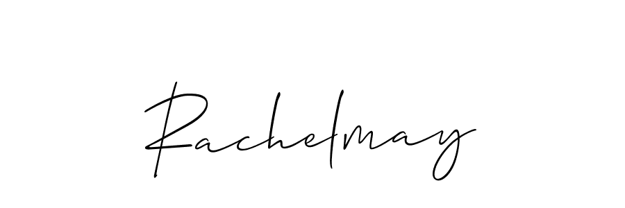 Allison_Script is a professional signature style that is perfect for those who want to add a touch of class to their signature. It is also a great choice for those who want to make their signature more unique. Get Rachelmay name to fancy signature for free. Rachelmay signature style 2 images and pictures png