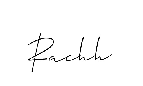 It looks lik you need a new signature style for name Rachh. Design unique handwritten (Allison_Script) signature with our free signature maker in just a few clicks. Rachh signature style 2 images and pictures png