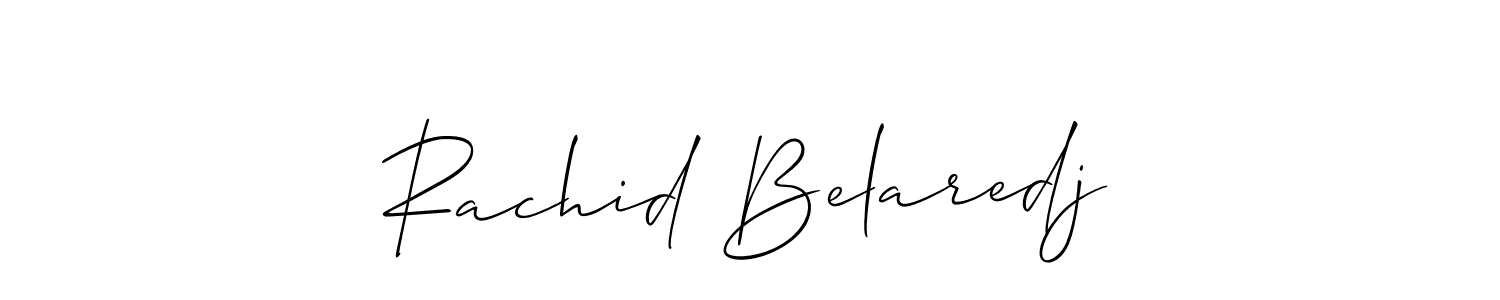 Best and Professional Signature Style for Rachid Belaredj. Allison_Script Best Signature Style Collection. Rachid Belaredj signature style 2 images and pictures png