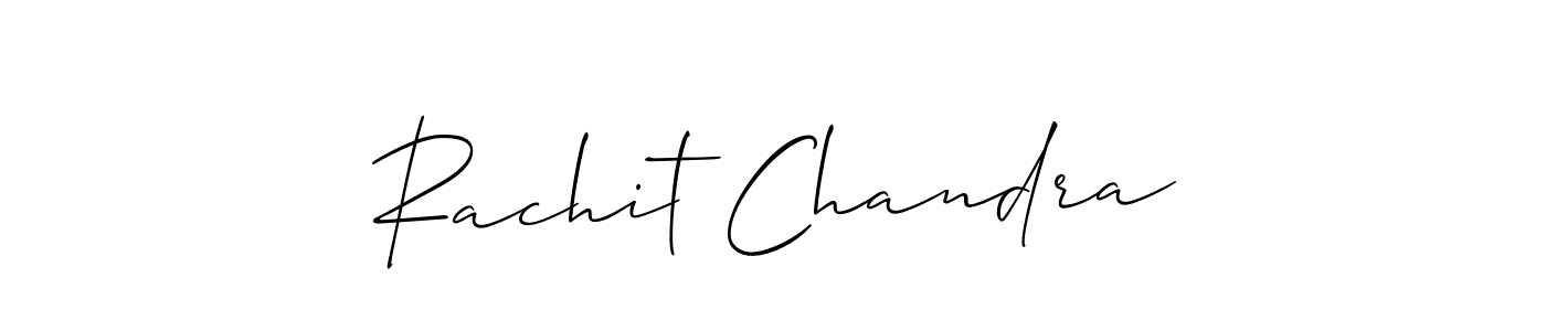 if you are searching for the best signature style for your name Rachit Chandra. so please give up your signature search. here we have designed multiple signature styles  using Allison_Script. Rachit Chandra signature style 2 images and pictures png