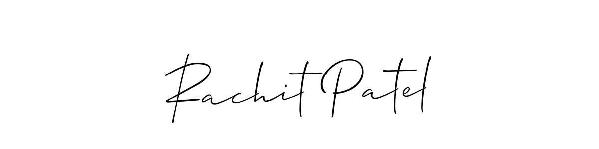 How to Draw Rachit Patel signature style? Allison_Script is a latest design signature styles for name Rachit Patel. Rachit Patel signature style 2 images and pictures png