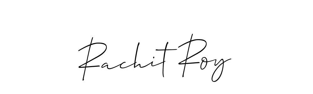 if you are searching for the best signature style for your name Rachit Roy. so please give up your signature search. here we have designed multiple signature styles  using Allison_Script. Rachit Roy signature style 2 images and pictures png