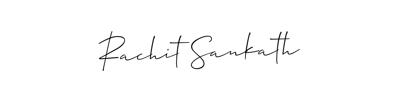 Rachit Sankath stylish signature style. Best Handwritten Sign (Allison_Script) for my name. Handwritten Signature Collection Ideas for my name Rachit Sankath. Rachit Sankath signature style 2 images and pictures png