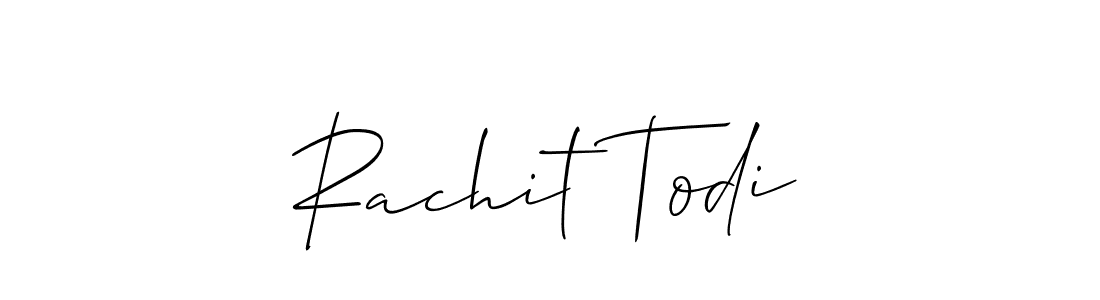 Best and Professional Signature Style for Rachit Todi. Allison_Script Best Signature Style Collection. Rachit Todi signature style 2 images and pictures png