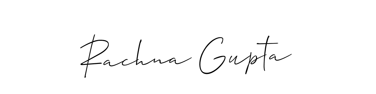 Create a beautiful signature design for name Rachna Gupta. With this signature (Allison_Script) fonts, you can make a handwritten signature for free. Rachna Gupta signature style 2 images and pictures png