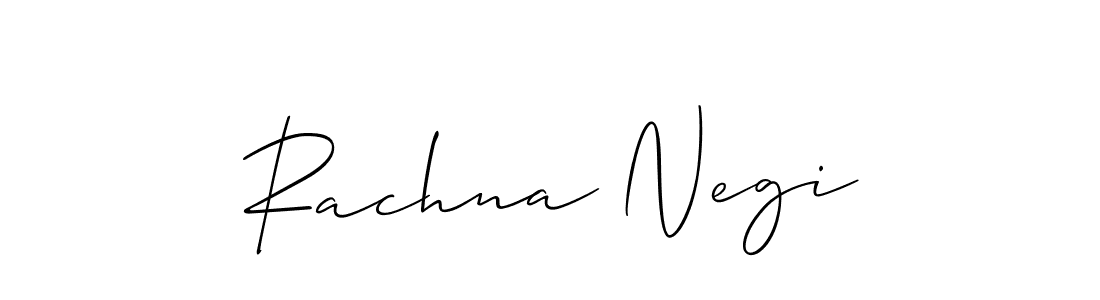 if you are searching for the best signature style for your name Rachna Negi. so please give up your signature search. here we have designed multiple signature styles  using Allison_Script. Rachna Negi signature style 2 images and pictures png
