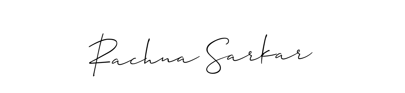 Also we have Rachna Sarkar name is the best signature style. Create professional handwritten signature collection using Allison_Script autograph style. Rachna Sarkar signature style 2 images and pictures png