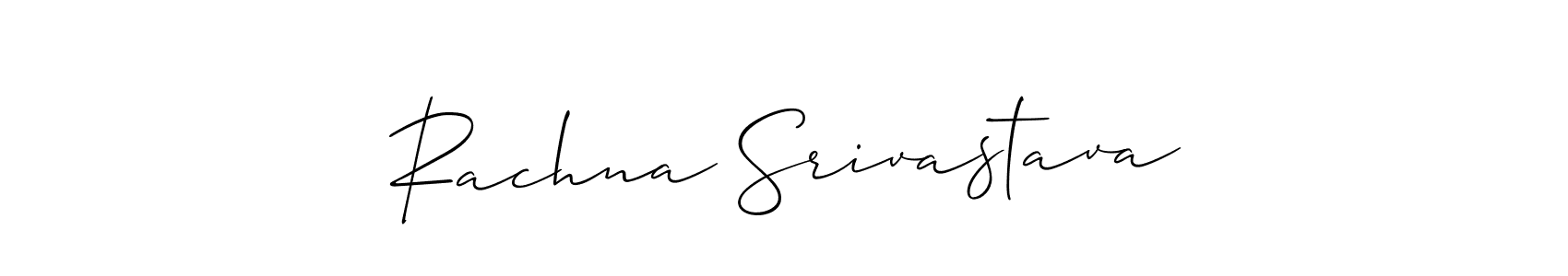 Similarly Allison_Script is the best handwritten signature design. Signature creator online .You can use it as an online autograph creator for name Rachna Srivastava. Rachna Srivastava signature style 2 images and pictures png