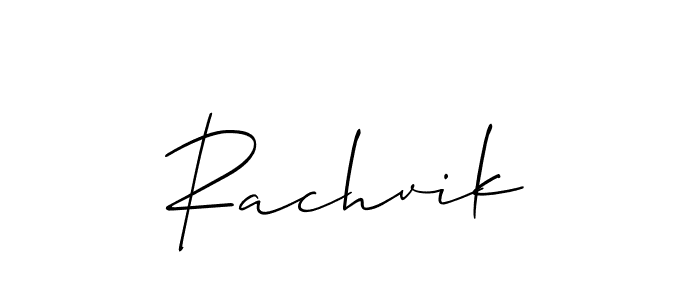 You can use this online signature creator to create a handwritten signature for the name Rachvik. This is the best online autograph maker. Rachvik signature style 2 images and pictures png