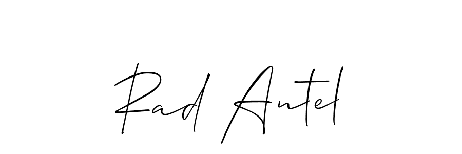 Also You can easily find your signature by using the search form. We will create Rad Antel name handwritten signature images for you free of cost using Allison_Script sign style. Rad Antel signature style 2 images and pictures png