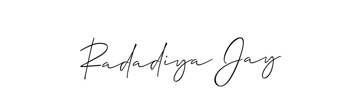 Make a beautiful signature design for name Radadiya Jay. Use this online signature maker to create a handwritten signature for free. Radadiya Jay signature style 2 images and pictures png