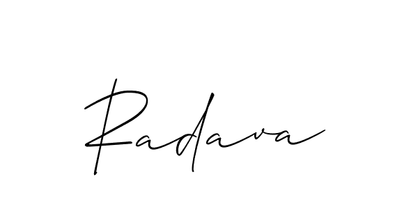 How to Draw Radava signature style? Allison_Script is a latest design signature styles for name Radava. Radava signature style 2 images and pictures png