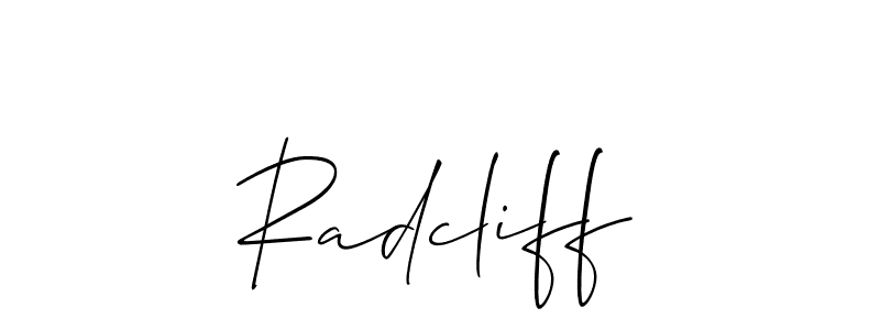 You can use this online signature creator to create a handwritten signature for the name Radcliff. This is the best online autograph maker. Radcliff signature style 2 images and pictures png