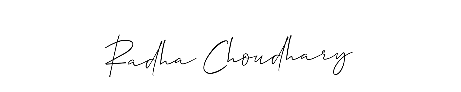 This is the best signature style for the Radha Choudhary name. Also you like these signature font (Allison_Script). Mix name signature. Radha Choudhary signature style 2 images and pictures png