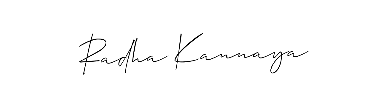 Here are the top 10 professional signature styles for the name Radha Kannaya. These are the best autograph styles you can use for your name. Radha Kannaya signature style 2 images and pictures png