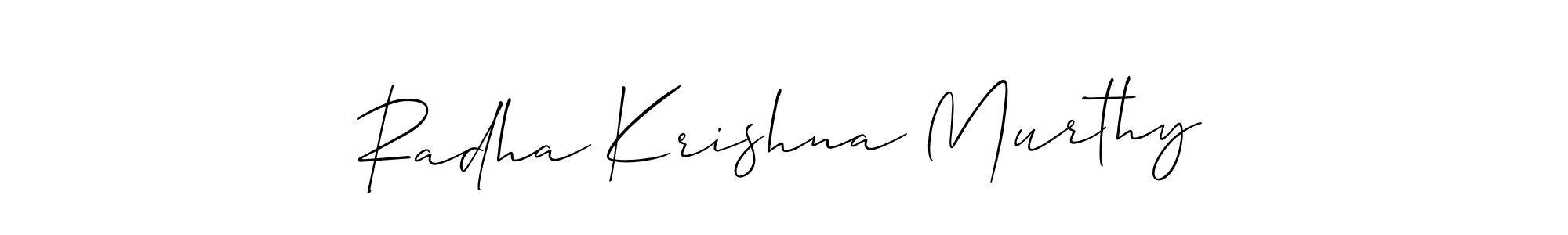 How to Draw Radha Krishna Murthy signature style? Allison_Script is a latest design signature styles for name Radha Krishna Murthy. Radha Krishna Murthy signature style 2 images and pictures png