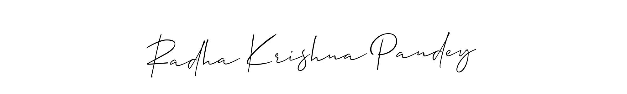 You can use this online signature creator to create a handwritten signature for the name Radha Krishna Pandey. This is the best online autograph maker. Radha Krishna Pandey signature style 2 images and pictures png