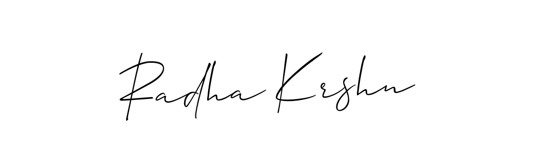 Also You can easily find your signature by using the search form. We will create Radha Krshn name handwritten signature images for you free of cost using Allison_Script sign style. Radha Krshn signature style 2 images and pictures png