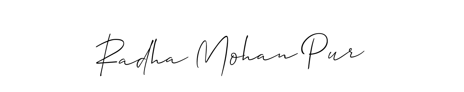 You can use this online signature creator to create a handwritten signature for the name Radha Mohan Pur. This is the best online autograph maker. Radha Mohan Pur signature style 2 images and pictures png