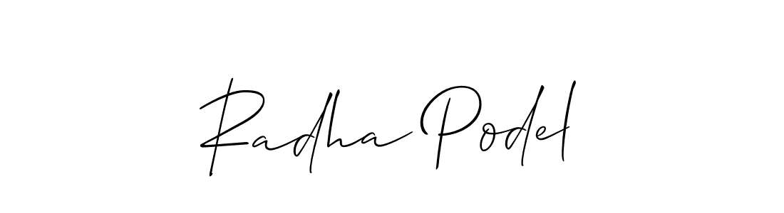 See photos of Radha Podel official signature by Spectra . Check more albums & portfolios. Read reviews & check more about Allison_Script font. Radha Podel signature style 2 images and pictures png