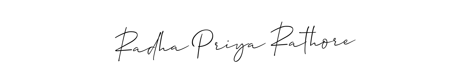 Make a beautiful signature design for name Radha Priya Rathore. Use this online signature maker to create a handwritten signature for free. Radha Priya Rathore signature style 2 images and pictures png