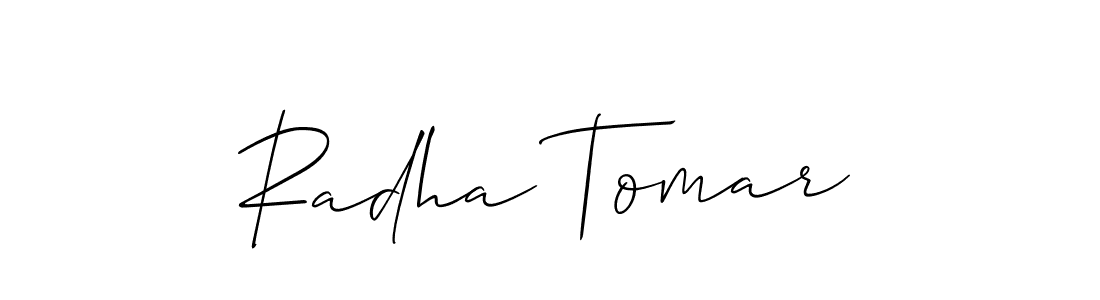 You can use this online signature creator to create a handwritten signature for the name Radha Tomar. This is the best online autograph maker. Radha Tomar signature style 2 images and pictures png