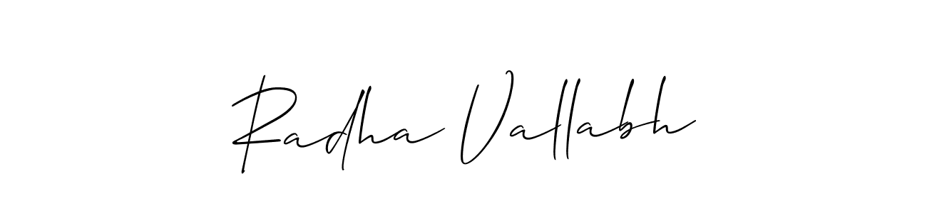 This is the best signature style for the Radha Vallabh name. Also you like these signature font (Allison_Script). Mix name signature. Radha Vallabh signature style 2 images and pictures png