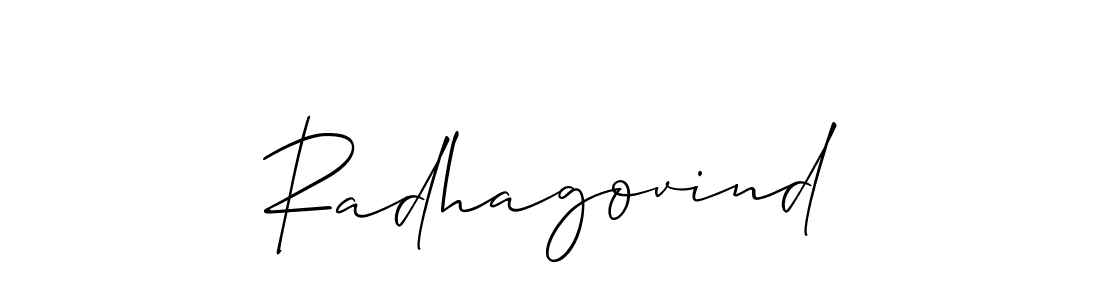 Best and Professional Signature Style for Radhagovind. Allison_Script Best Signature Style Collection. Radhagovind signature style 2 images and pictures png